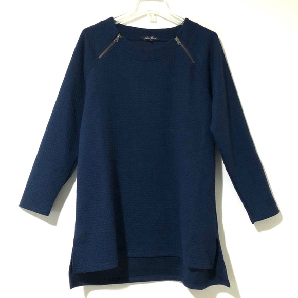 Anne French Sweaters - Anne French Super Soft Navy Tunic Sweater
